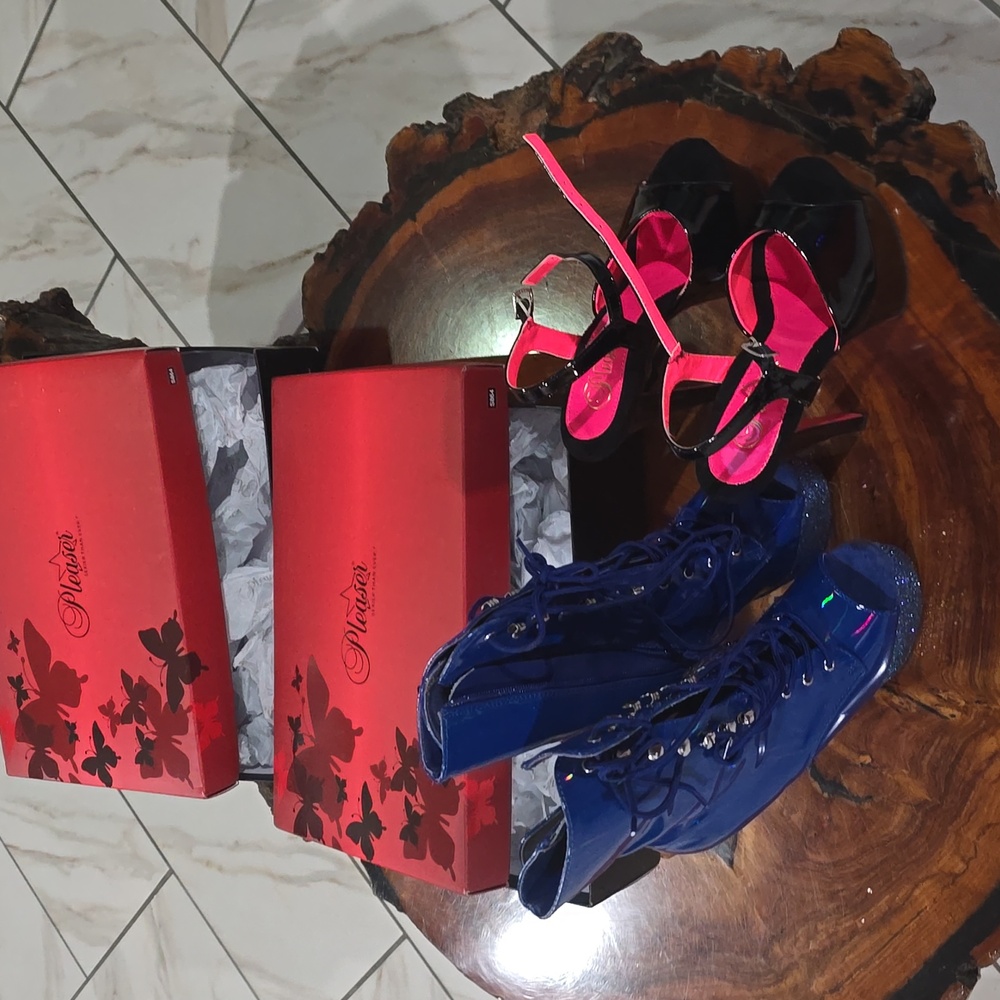 TWO PAIR OF  SHOES use only  for photos like new ..PLEASER